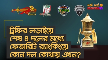 ট্রফির লড়াইয়ে শেষ ৪ দলের মধ্যে ফেভারিট র‌্যাংকিংয়ে কোন দল এখন কোথায় দাঁড়িয়ে?